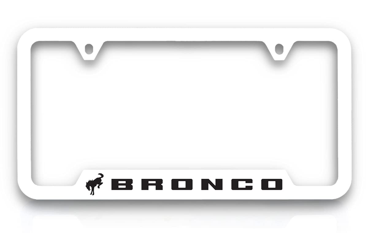 Ford Bronco Uv Printed Plastic License Plate Frame