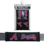 Mlb Atlanta Braves Seat Belt Pad (Pack Of 2), One Size, Team Color