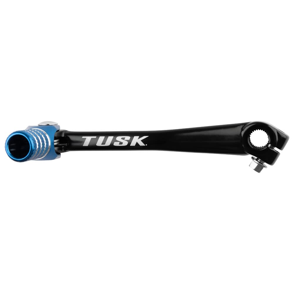 Tusk Folding Shift Lever Black/Blue Tip for Yamaha PW80 YZinger 1983-2006 - One Size, Durable Design