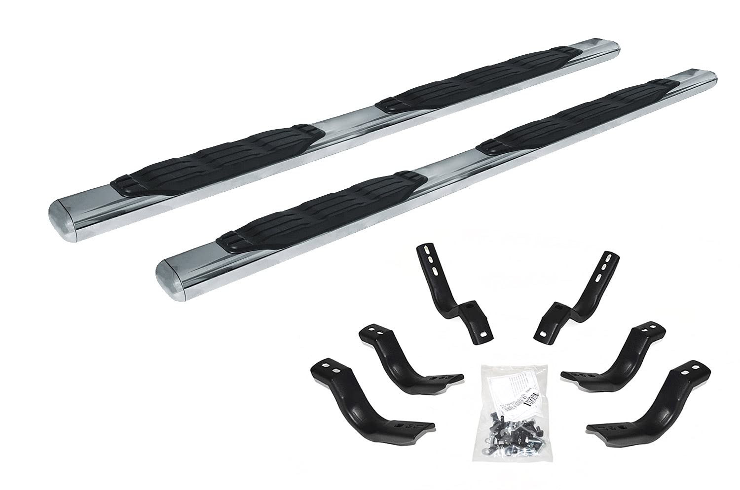 Go Rhino 104409787Ps 4 1000 Series Side Steps With Mounting Bracket Kit For Dodge 02-08 Ram 1500, Dodge 03-09 Ram 2500, Dodge 03-09 Ram 3500 (Crew Cab Pickup)