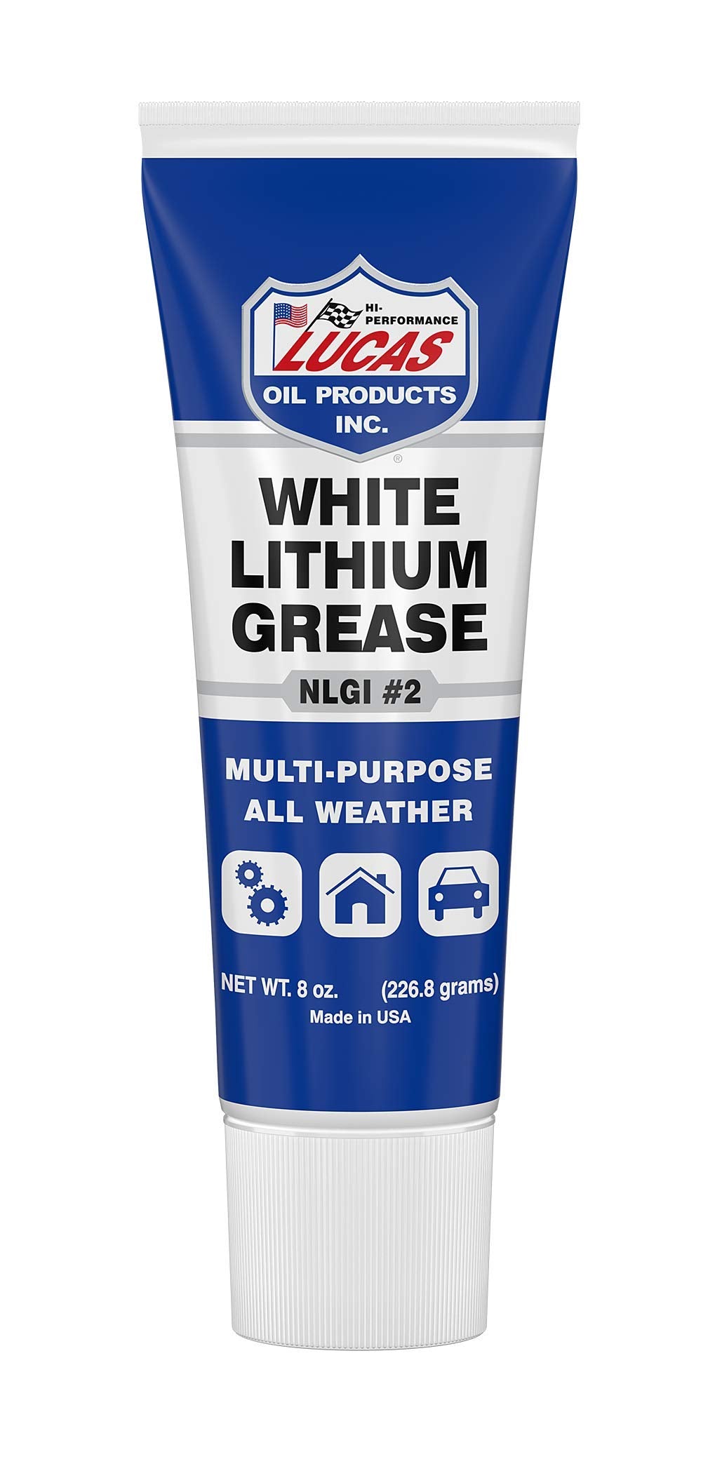 Lucas Oil 10533 White Lithium Grease - 8 Oz. Squeeze Tube (12 Pack)
