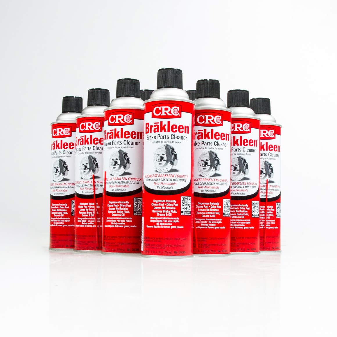 Crc 05089-Case Brakleen Brake Parts Cleaner (Non-Flammable), 168 Fl. Oz, 12 Pack
