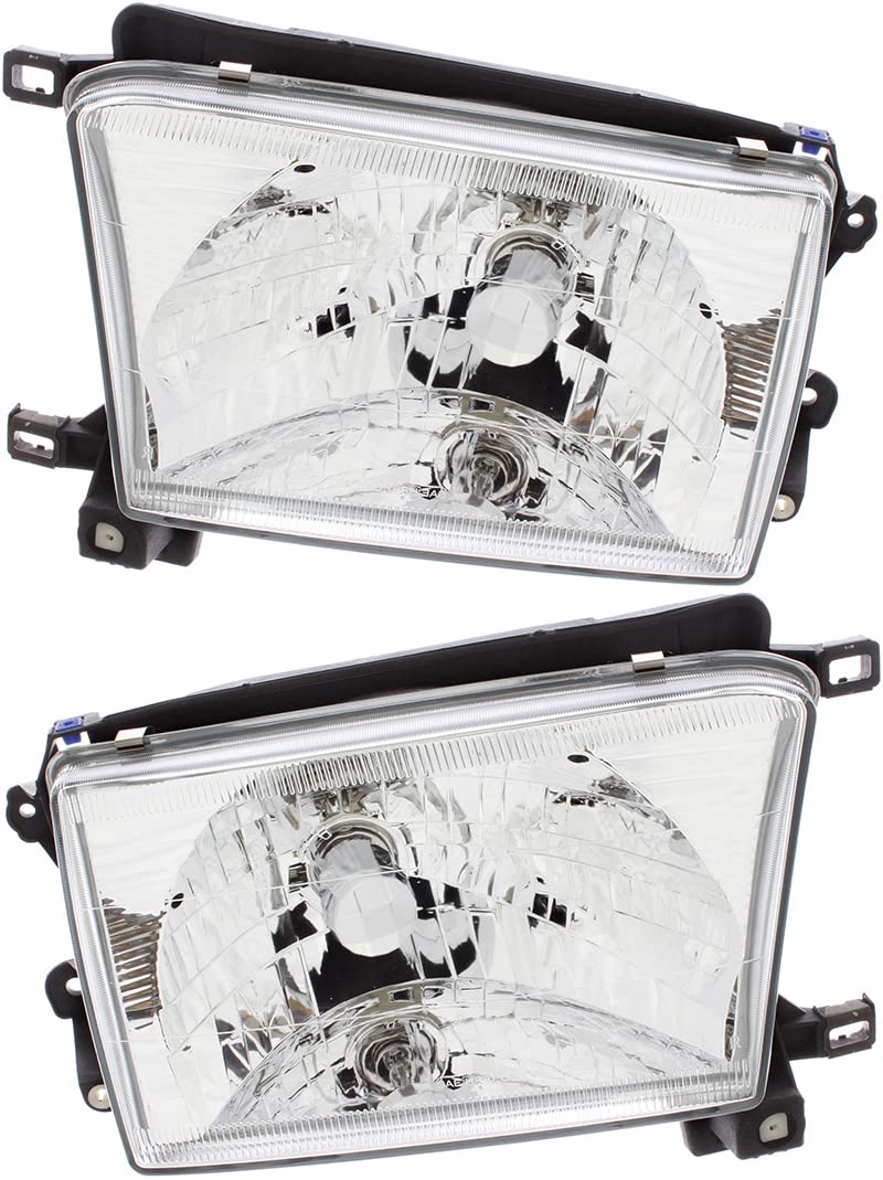 For Toyota 4Runner Headlights Lamps Set 1999 2000 2001 2002 Halogen Driver And Passenger Side