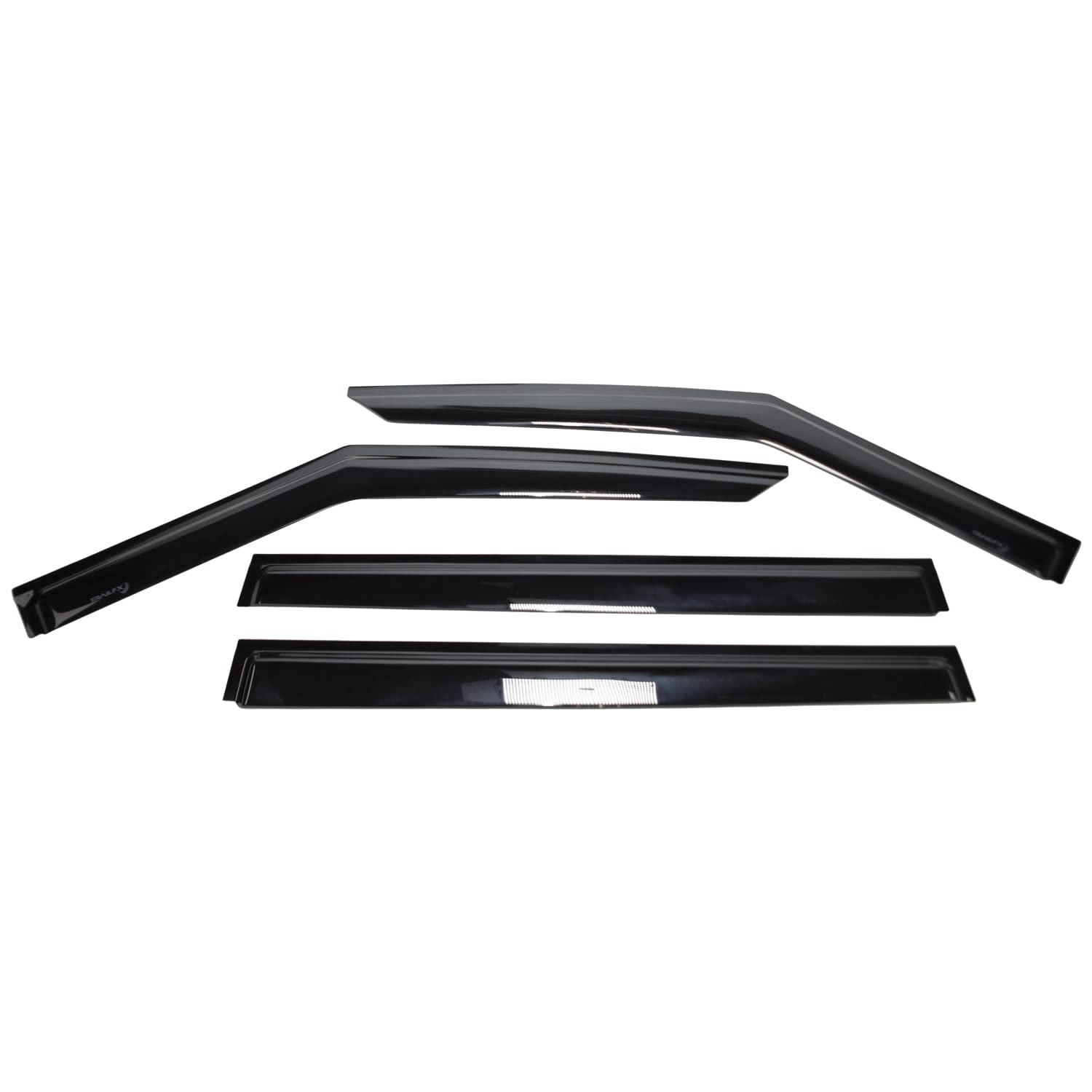 Trailfx Rain Guard Tape On Window Vent Visors Acrylic With A Smoke Tint 4 Piece Compatible With 20-21 Explorer - 4818H