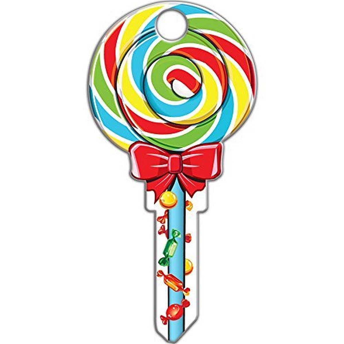 Lucky Line Key Shapes, Lollipop, House Key Blank, Kw1/11, 1 Key (B140K)