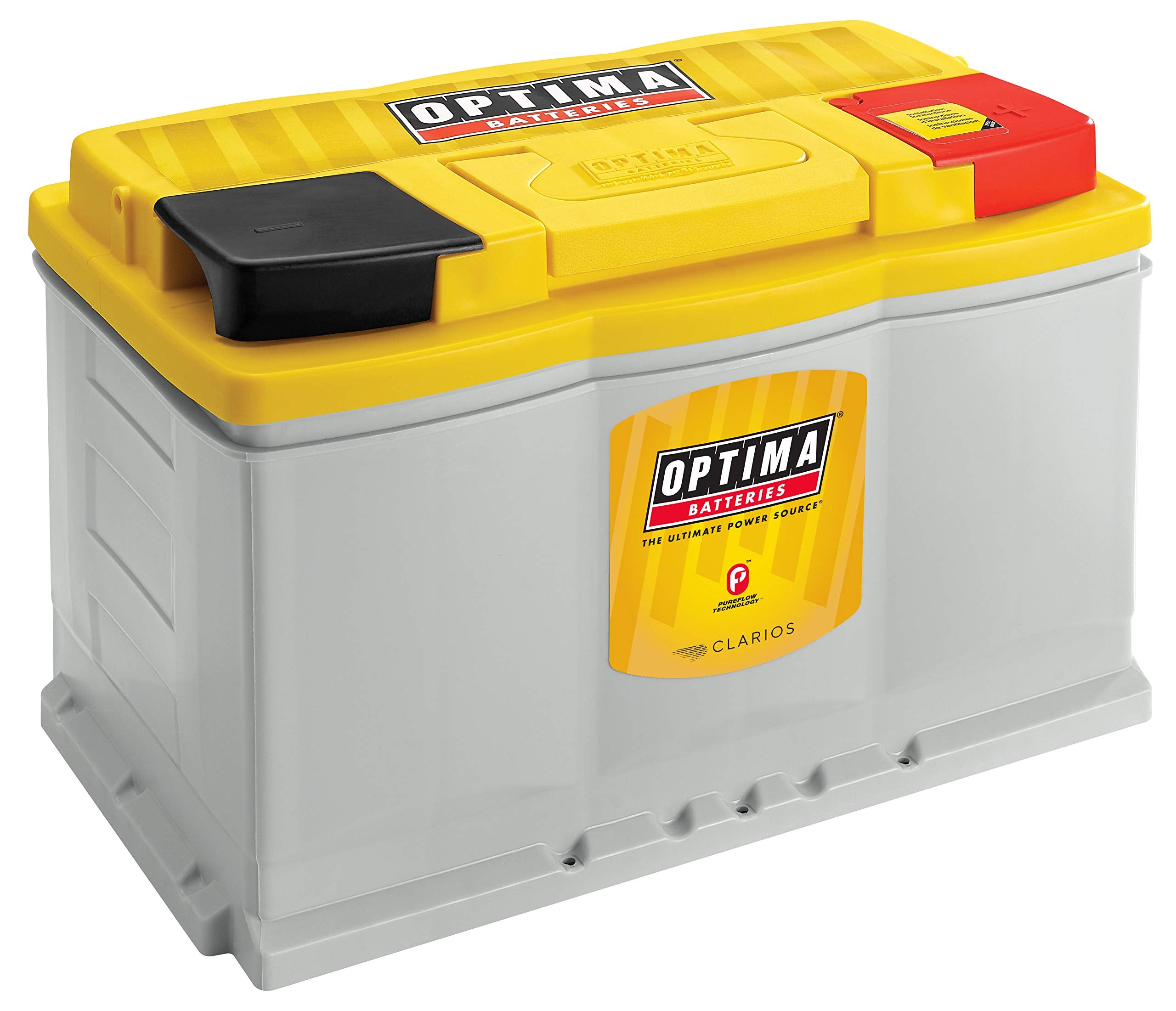 Optima Batteries High Performance Dh6 Yellowtop Dual Purpose Sealed Agm Car, Truck And Suv Battery, 800 Cca, Maintenance Free, Versitile Mounting, Bci Group Size 48
