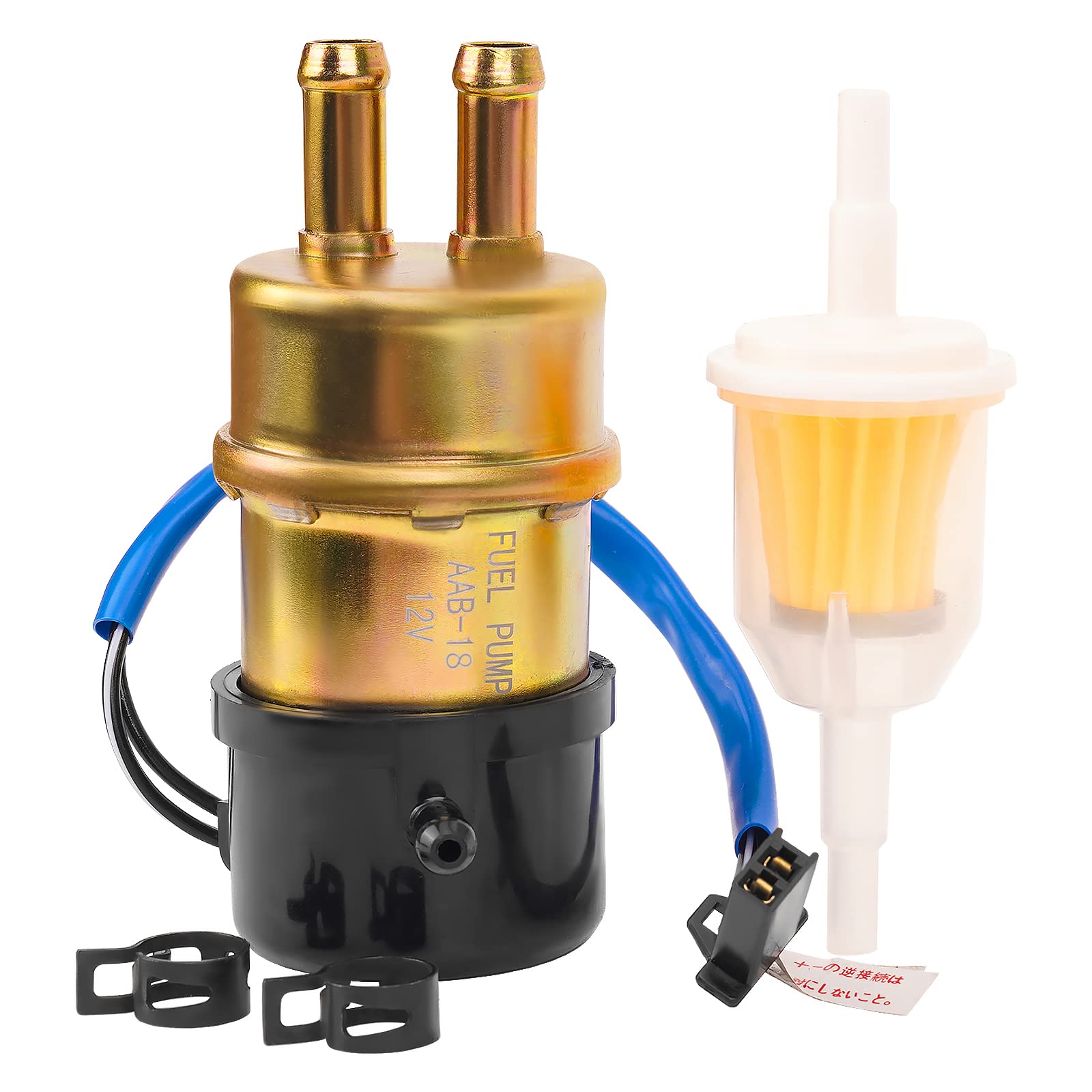 Road Passion 12V Electric Fuel Pump For Yamaha V Star 650/1100 Xvs650/Xvs1100 / Virago 1000/1100 /Vmax 1200 / Xj600S Seca Ii / Tz250/ V Star 1100