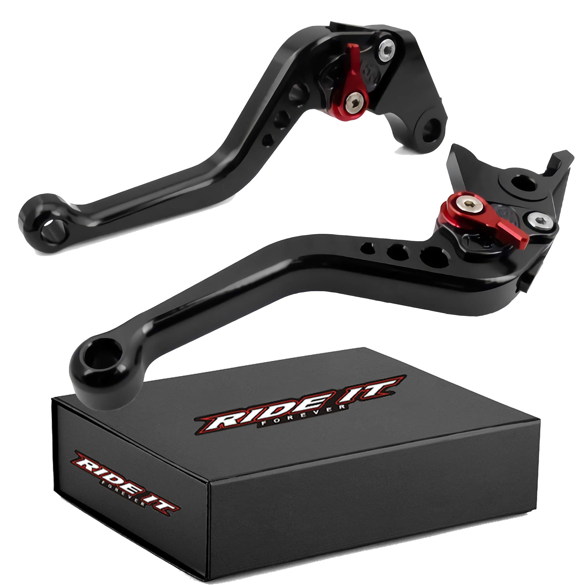 Ride It Forever Short Brake Clutch Levers For Cbr500R/Cb500F/X 2013-2021,Grom 2014-2024,Cbr250R 2011-2013,Cbr300R Cb300F/Fa 2014-2022,Cb400F/Cb400R 2013-2020-Black