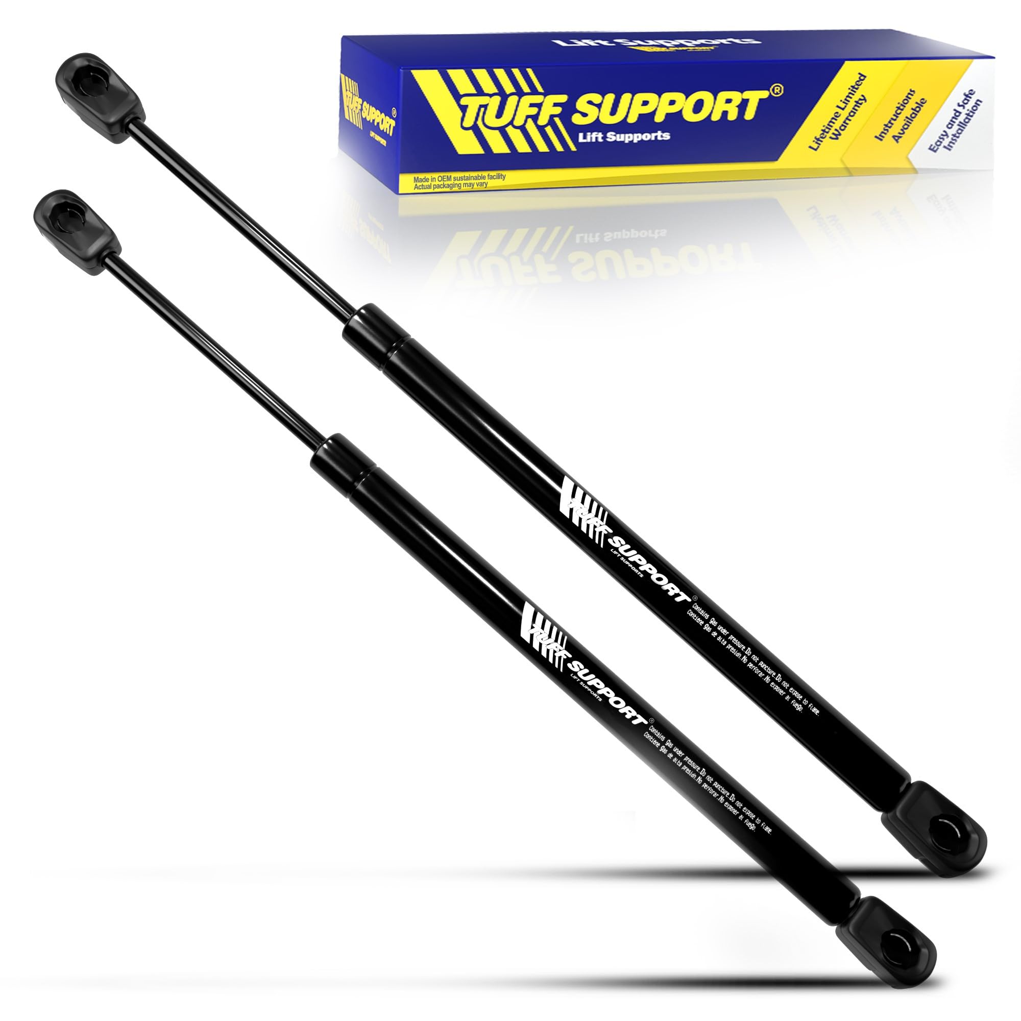 2 Pieces (Set) Tuff Support Trunk Lid Lift Supports 2008 To 2012 Chevrolet Malibu