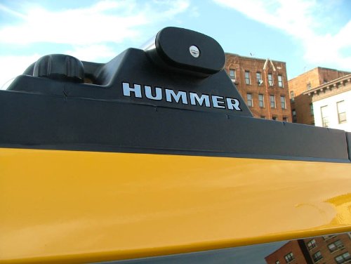 Bdtrims Roof Rack Raised Letters Compatible With Hmr H2 Models (Chrome, 3 Rails)