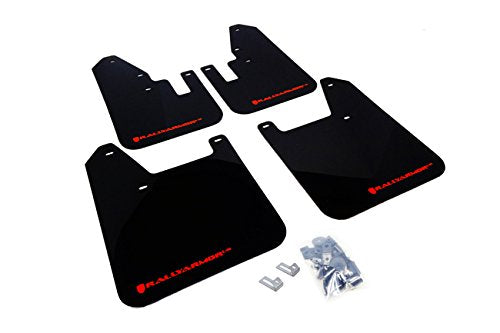 Rally Armor 1998-2002 Forester Ur Black Mud Flap W/ Red Logo