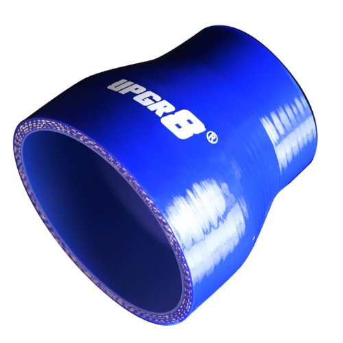 Upgr8 Universal 4-Ply High Performance Straight Reducer Coupler Silicone Hose (2.0(51Mm) To 3.0(76Mm), Blue)