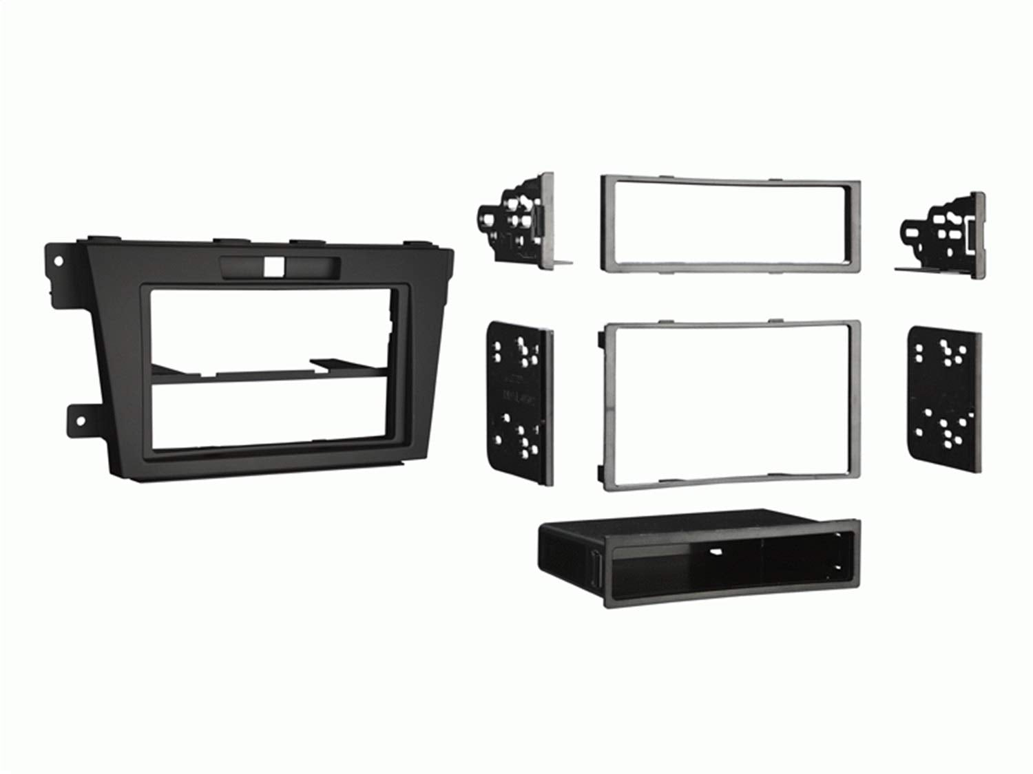 Metra 99-7520B Single Or Double Din Installation Dash Kit For 2010-Up Mazda Cx-7,Black