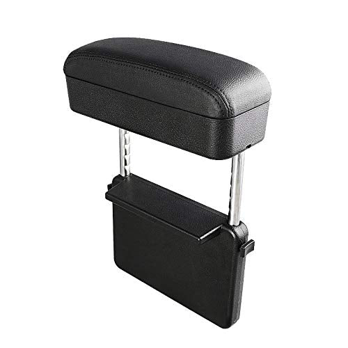 Jeyoda Car Armrest Box Adjustable Pad Refit Car Central Lift Armres Storage Organizer Box Arm Rest(Black Line)
