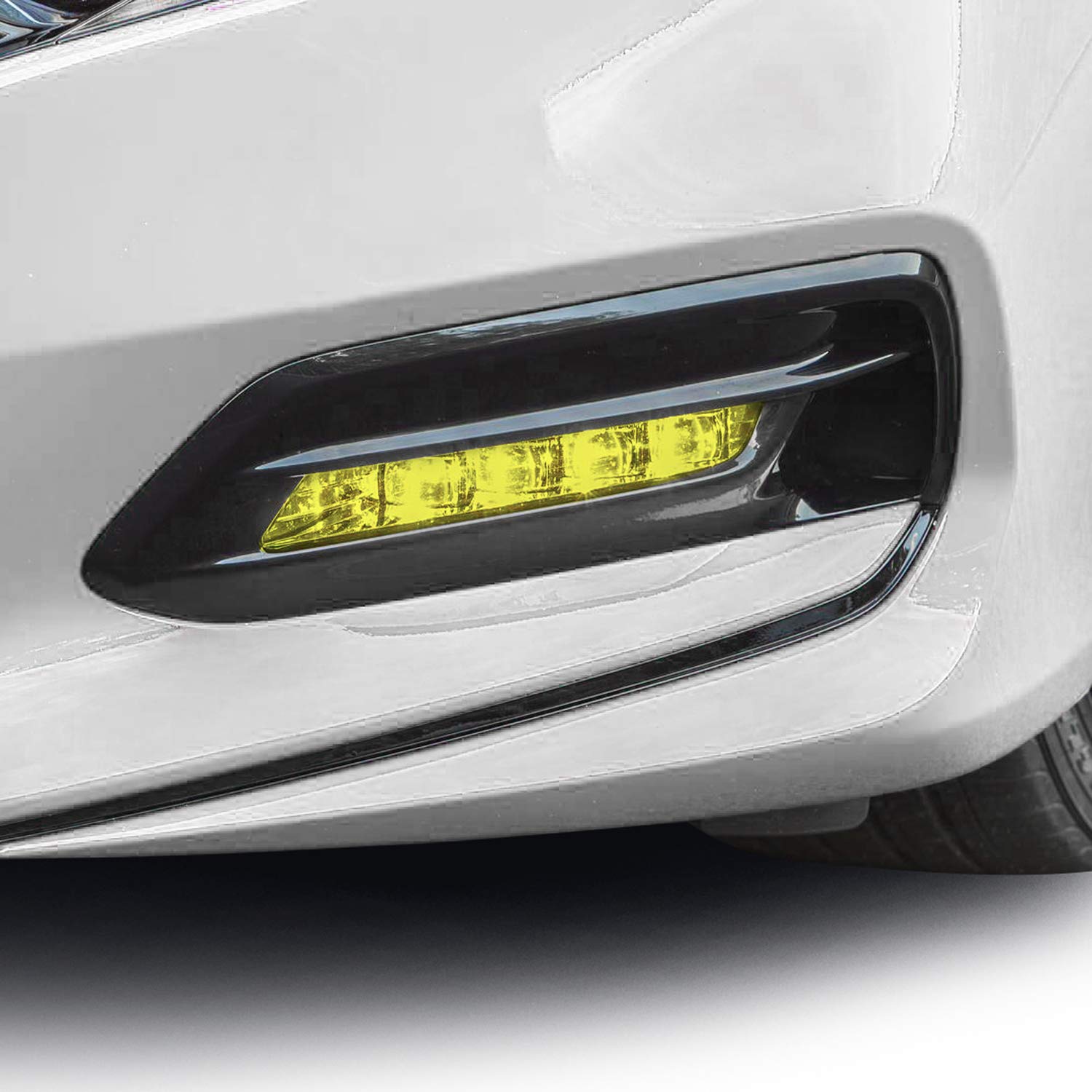 Bogar Tech Designs - Precut Fog Light Tint Kit Compatible With And Fits Honda Accord 2018-2020, Yellow