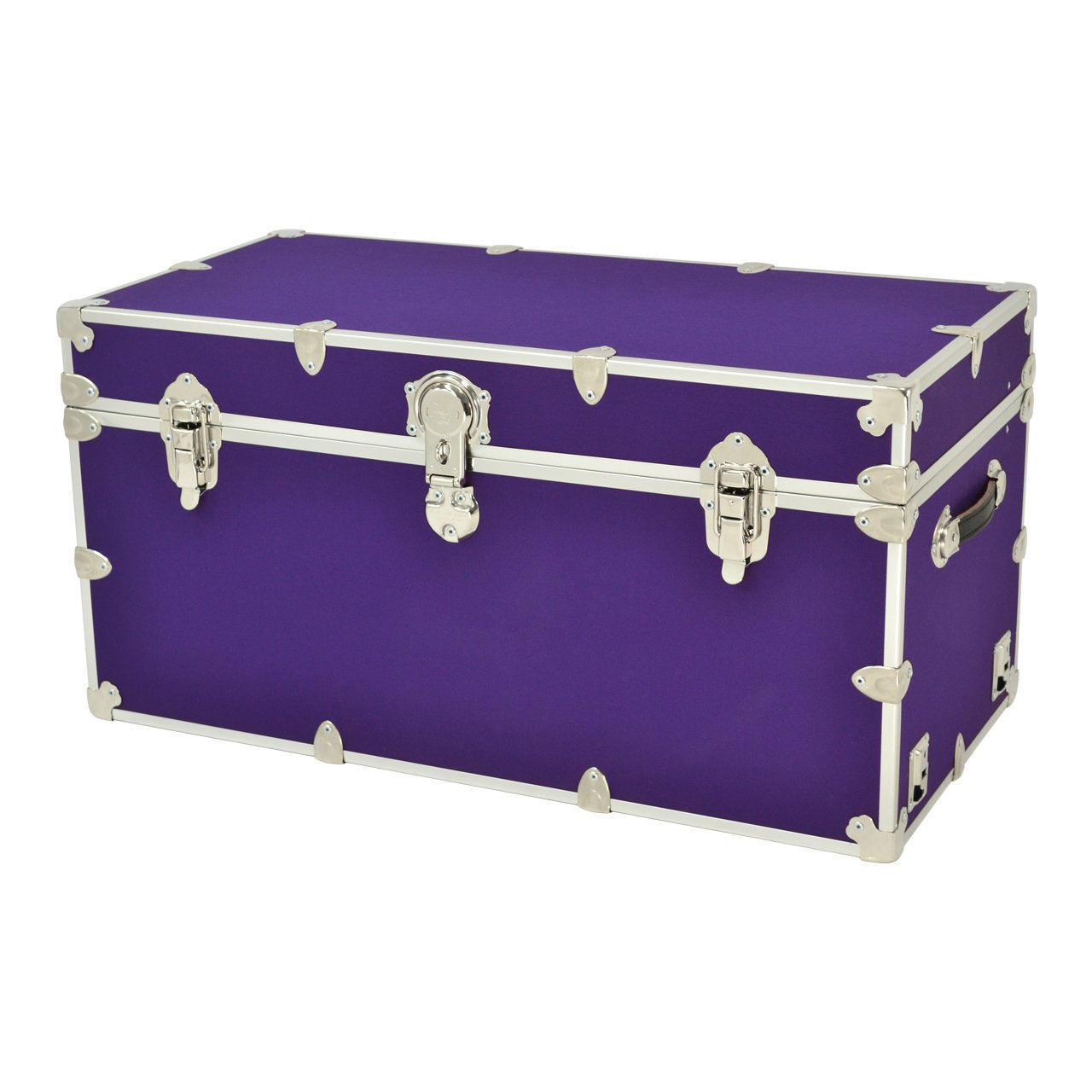 Rhino Trunk & Case Xxl Leather Embossed Vinyl Trunk, College, Home & Office Storage 36X18X18 (Purple)