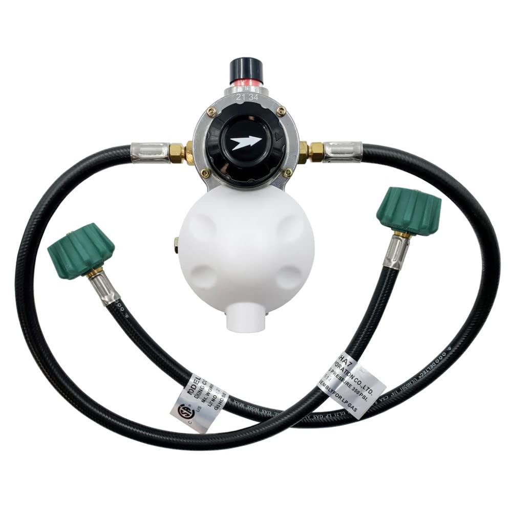 Ap Products 028-606024 Auto Changeover Lp Gas Regulator With Two 24 Pigtails, Cover & Mounting Bracket