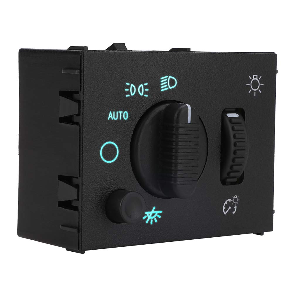 Headlight Switch Headlamp Dimmer Switch - Compatible With 2003-2006 Chevy Silverado, Suburban, Tahoe, Gmc Sierra, Yukon, Cadillac Escalade - Replace D1595G, 19381535, 15194803, 1S8489