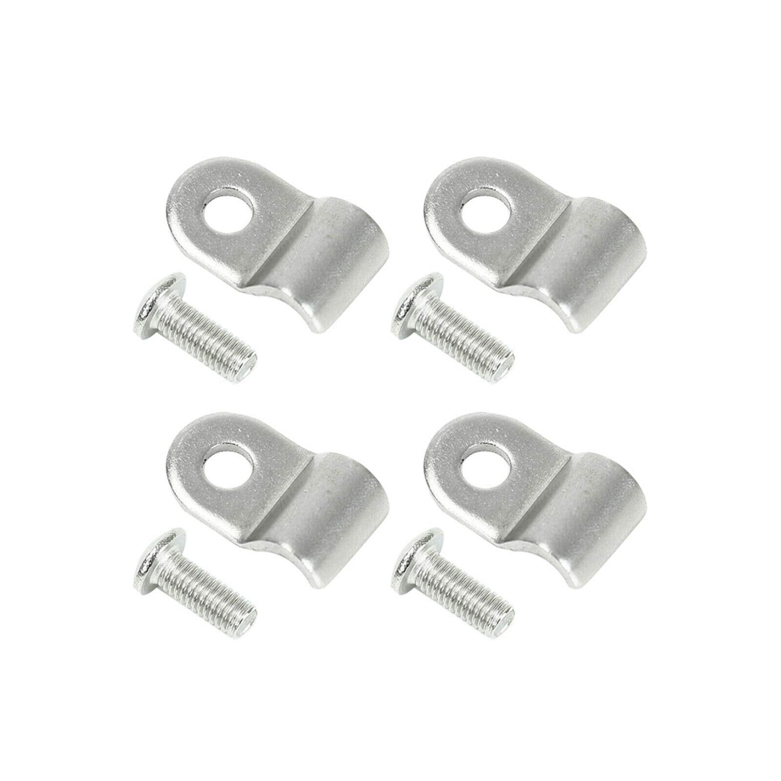 Superfastracing 8Pcs 3/16 Stainless Steel Brake Line Clamp & Screw Street Rod Custom Dune Buggy