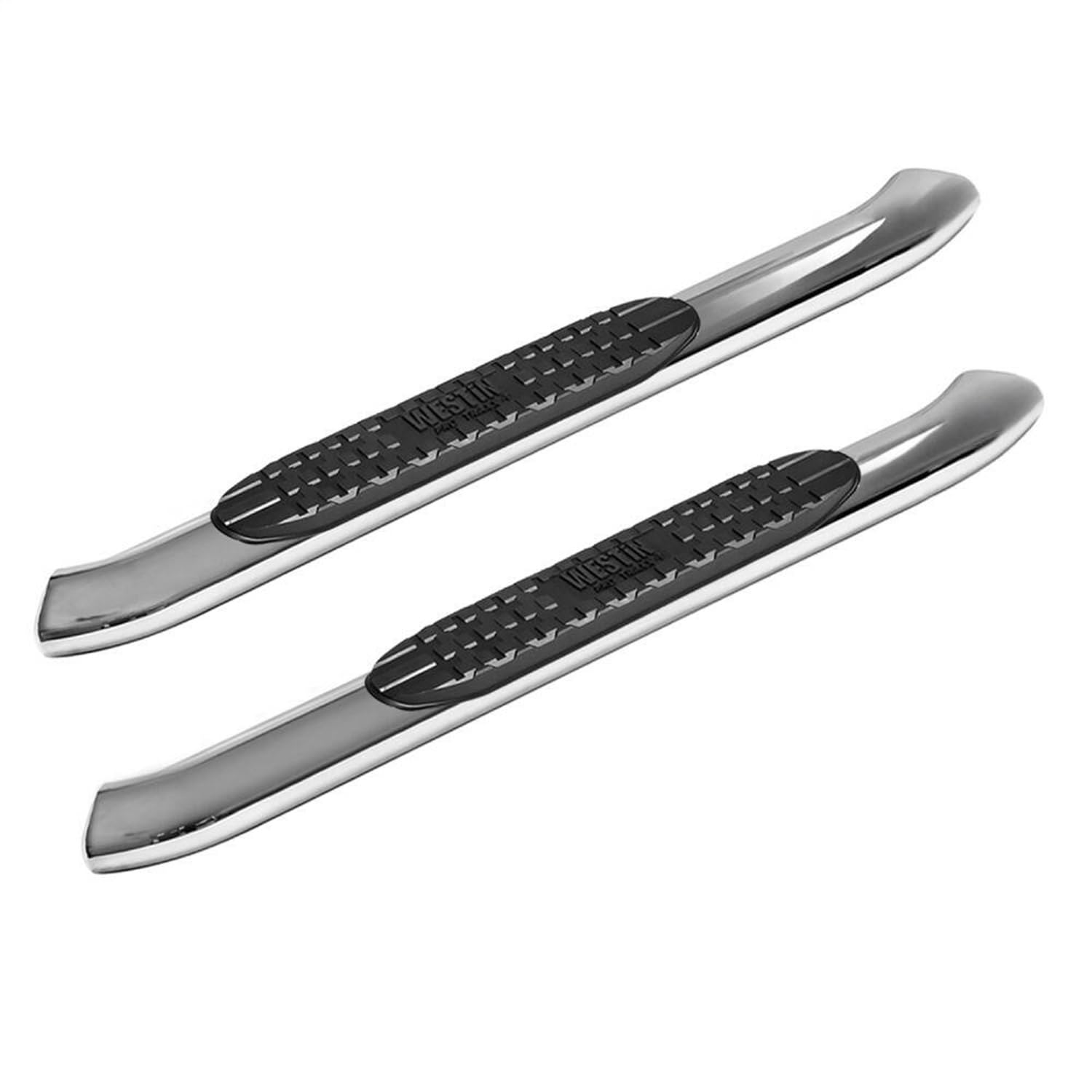 Westin 21-24110 Pro Traxx 4 Oval Nerf Bars Fits 2019-2024 Silverado Sierra 1500 2020-2024 Silverado Sierra 2500 3500 Standard Cab Polished Pair