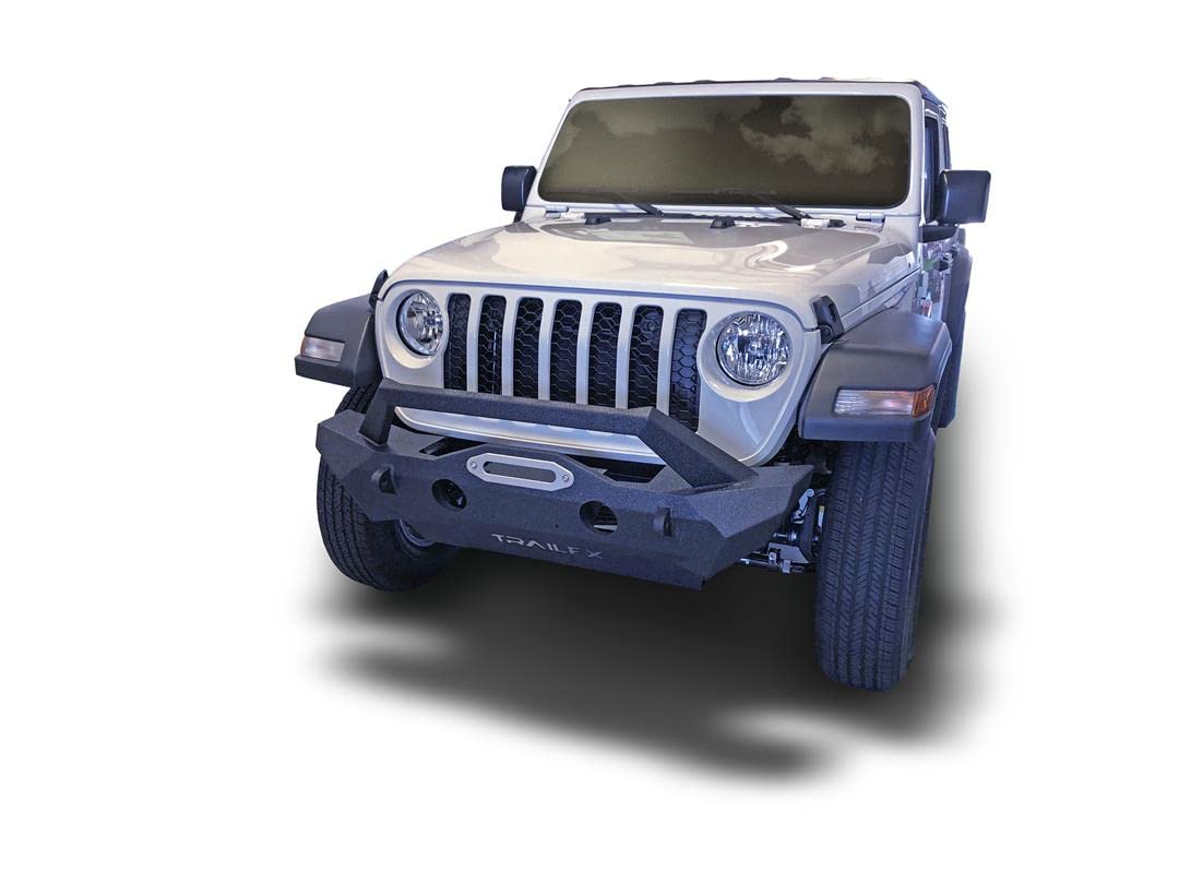 Trail Fx Bed Liners Jeep Jl/Gladiator Stubby Bumper With Skid Plate And Winch Mount