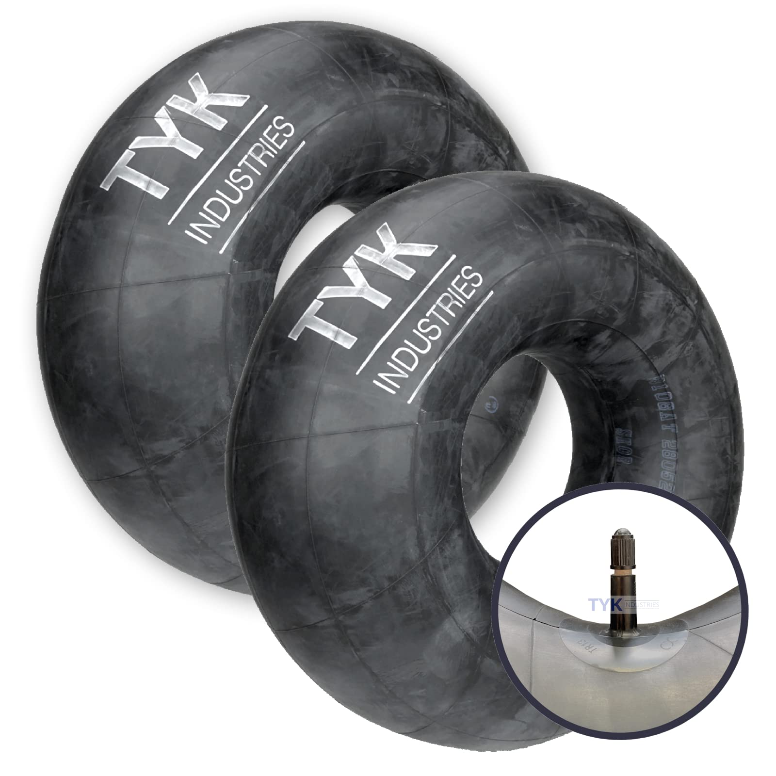 Pair Of Tyk 15X6-6 Lawn Mower Tire Inner Tubes With Tr13 Valve Stems, 15X6.00-6, 15X600-6 Tubes