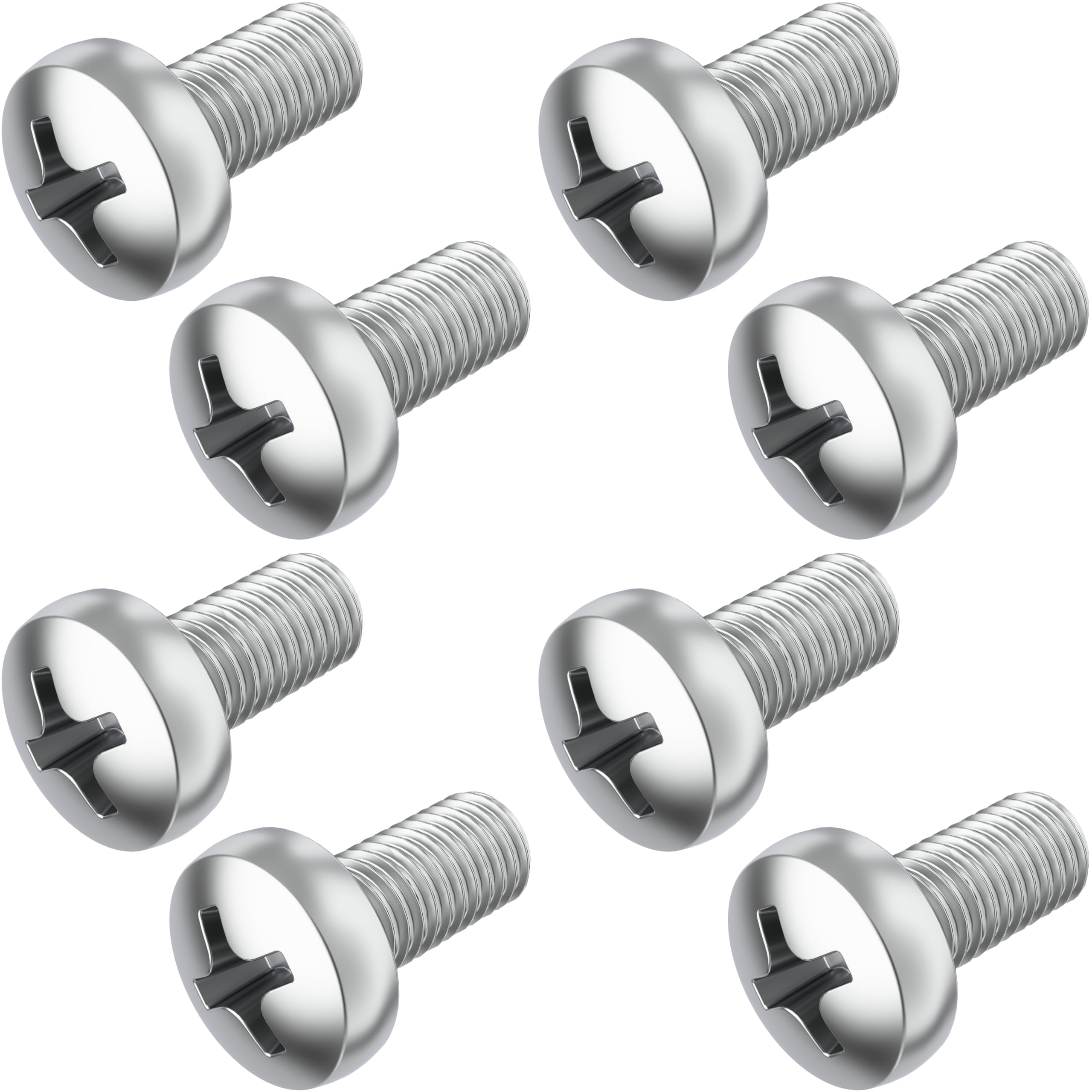 Prime Ave Stainless Steel License Plate Screws For License Plates, Frames, Covers - Front/Rear Rust Proof Car Tag Screws - Licence Plate Screw Set Compatible With Bmw (Pack Of 8)