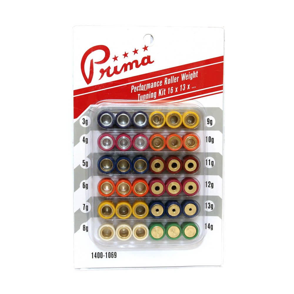 Prima Roller Weight Tuning Kit (16X13, 3G To 14G)