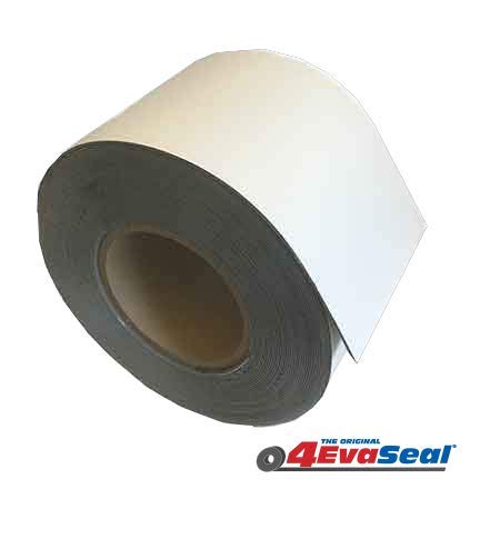 Multi-Purpose Rubberized Roofing And Waterproofing Tape Stops Leaks ! - Roof Rv Camper Awning Tarp Boat Repair - White 4In X 50 Ft