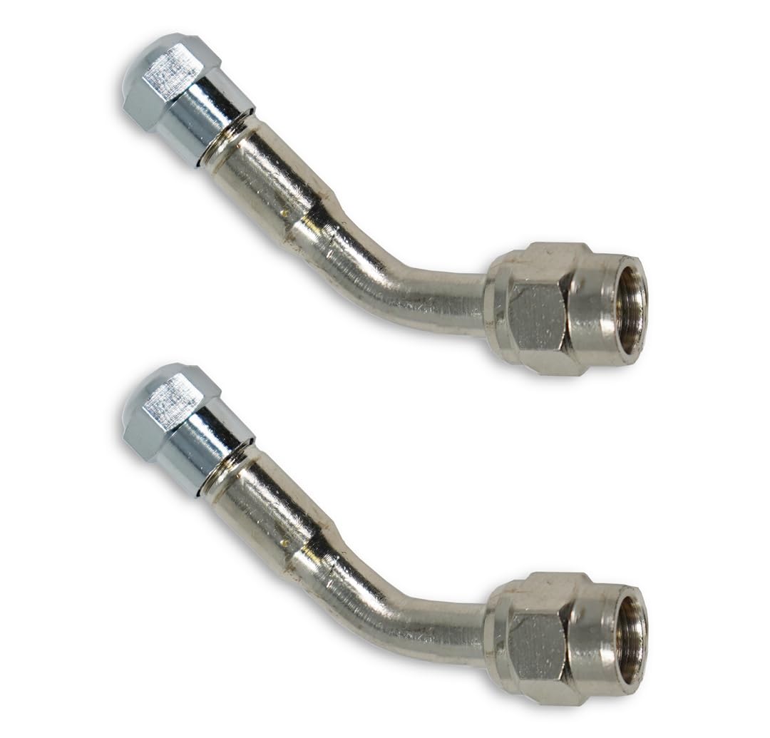 Tireminder 45 Degree Angled Valve Extender, 2 Pack