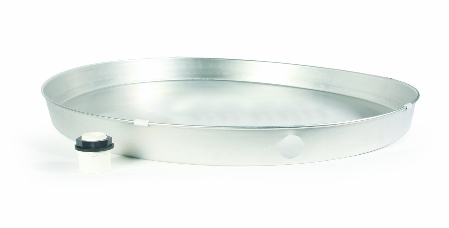 Camco 20840 22 Id X 2 Aluminum Water Heater Drain Pan With Pvc Fitting