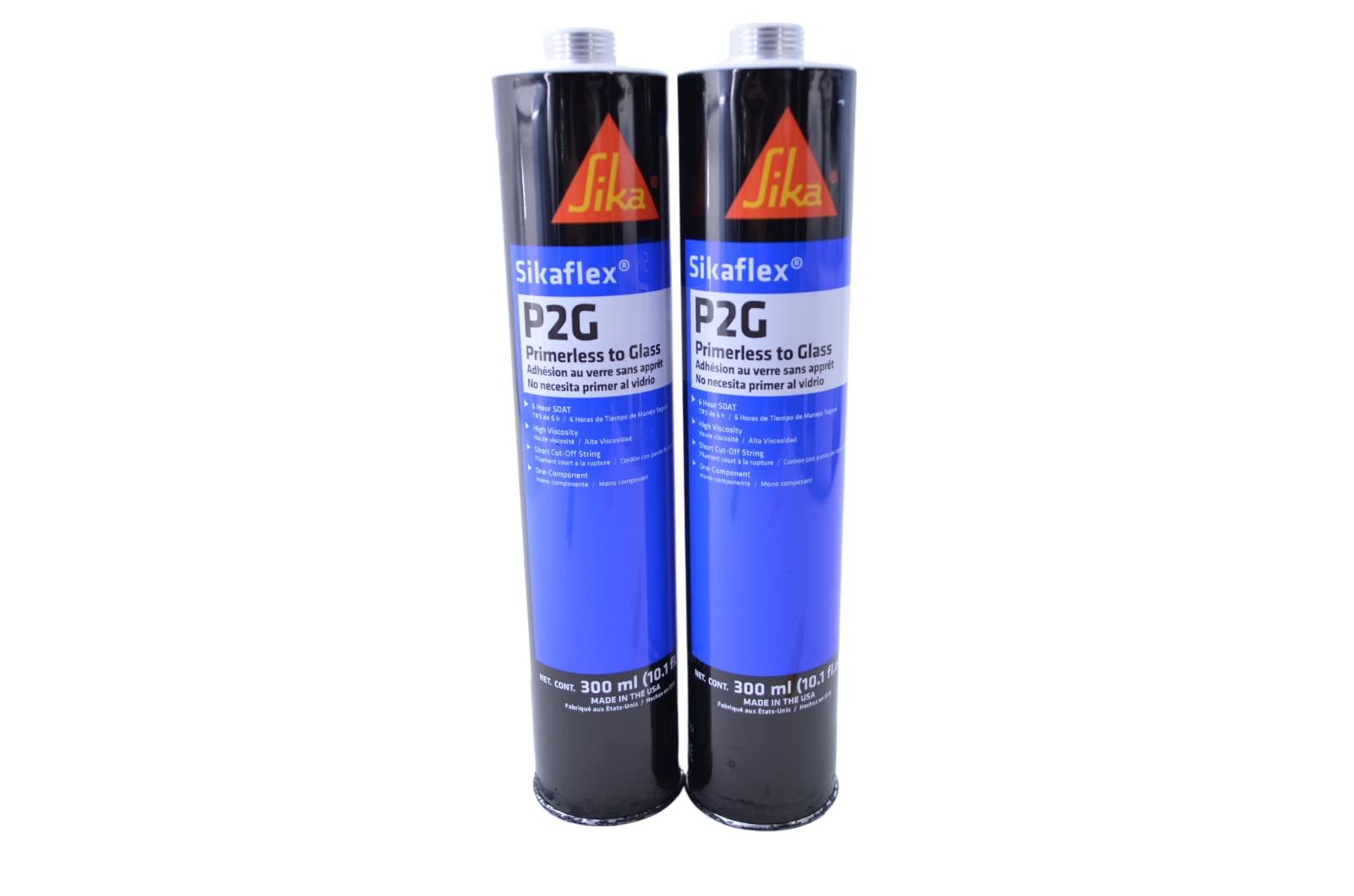 Auto Glass Sealant Windshield Urethane Glue Sikaflex P2G Primerless Adhesive X 2