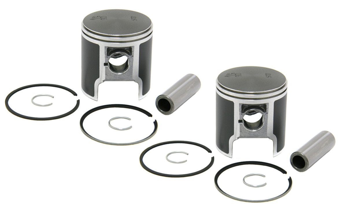 Spi, 09-751-02, 2 .020 Over Bore Piston Kits For Ski-Doo Fits Most 1980-2006 380 Fan Cooled F/C - 62.5Mm