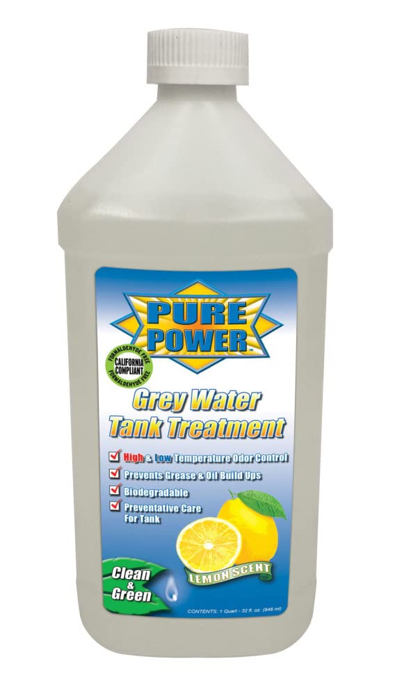 Valterra V23400 Pure Power Gray Water Tank Treatment - 32 Oz., Lemon Scent
