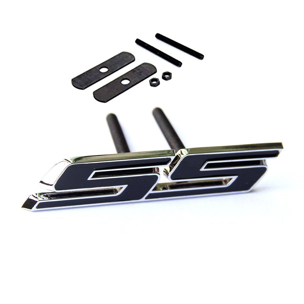 Yoaoo 1X Oem Grille Ss Emblem Badge 3D Compatible With Zl1 1Le Series Front Chrome Black