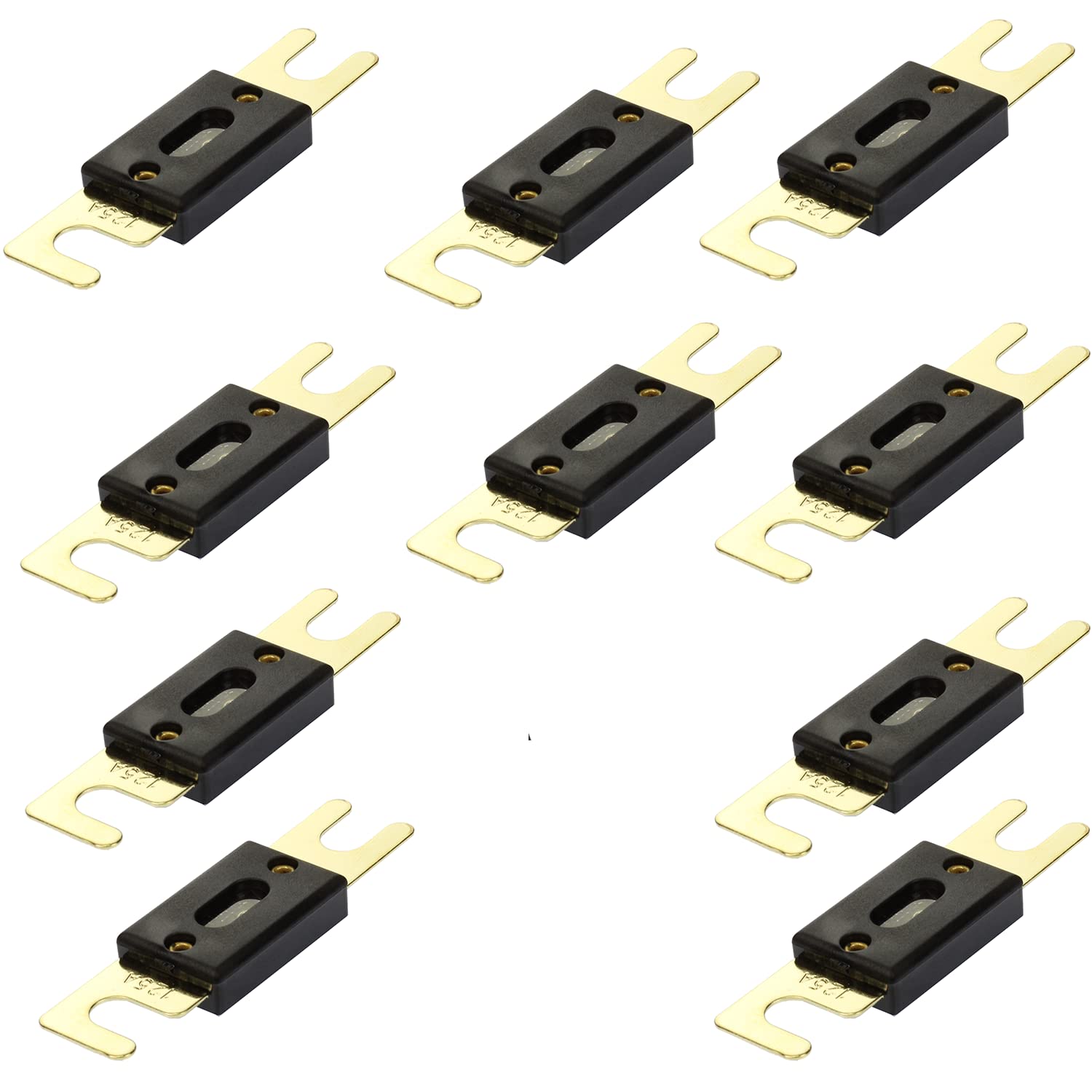 Voodoo 125 Amp Anl Inline Fuse Car Audio For Fuse Holder (10 Pack)
