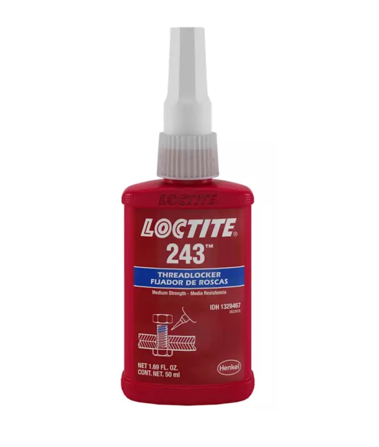 1329467 Loctite Primerless Threadlocker 243, 50Ml, Blue