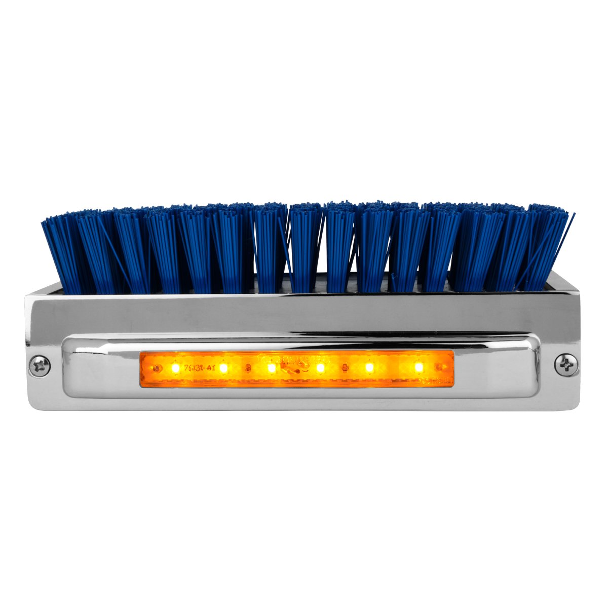 Gg Grand General Chrome Aluminum 7-1/2 (L) X 2-5/8 (H) X 3 (D) Boot Caddies, Blue Brush W/Amber/Clear Led, 98983