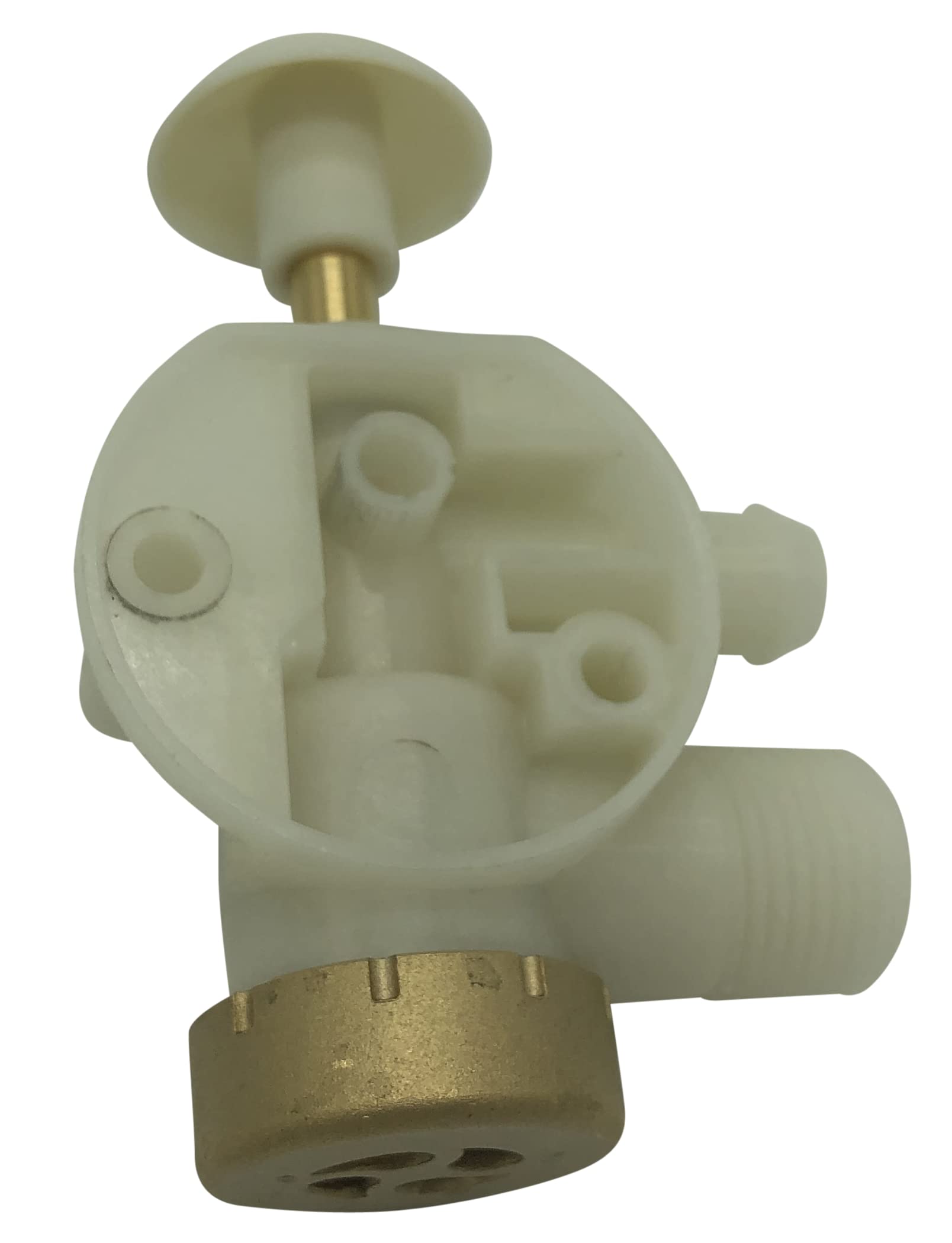 Beech Lane RV Toilet Water Valve for Dometic Sealand EcoVac, Brass Cap, Leak Resistant, High Performance in Freezing Conditions, Replaces 385314349
