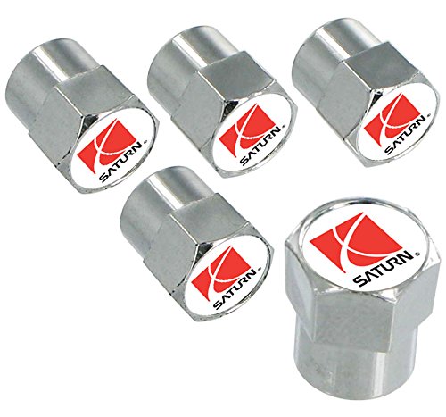 Saturn Logo Chrome Valve Cap Covers