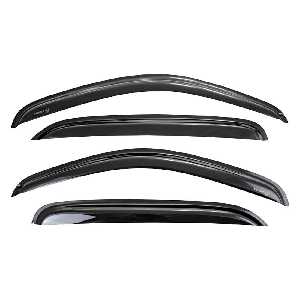 Trailfx Rain Guard Tape On Window Vent Visors Acrylic With A Smoke Tint 4 Piece Compatible With Wrangler Jl 18-19 - 4250H
