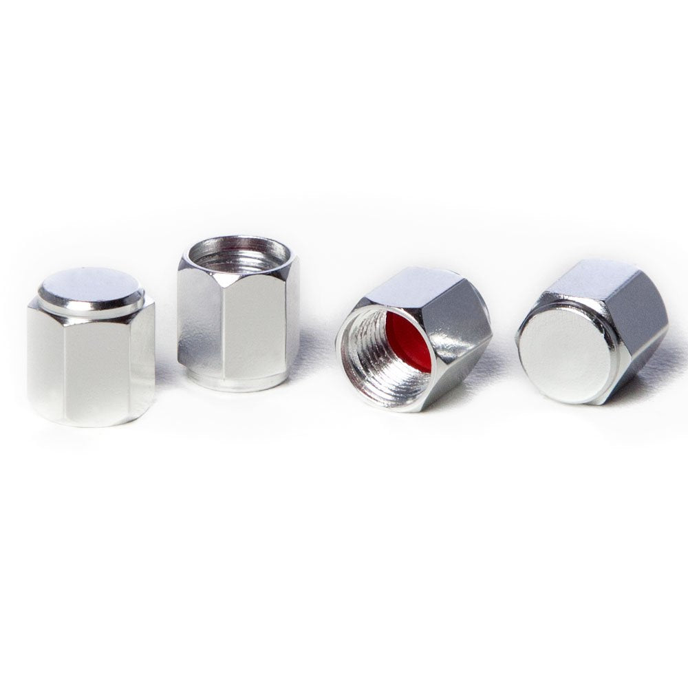 Circuit Performance Vc5 Series Silver Aluminum Valve Stem Caps (Set Of 4)