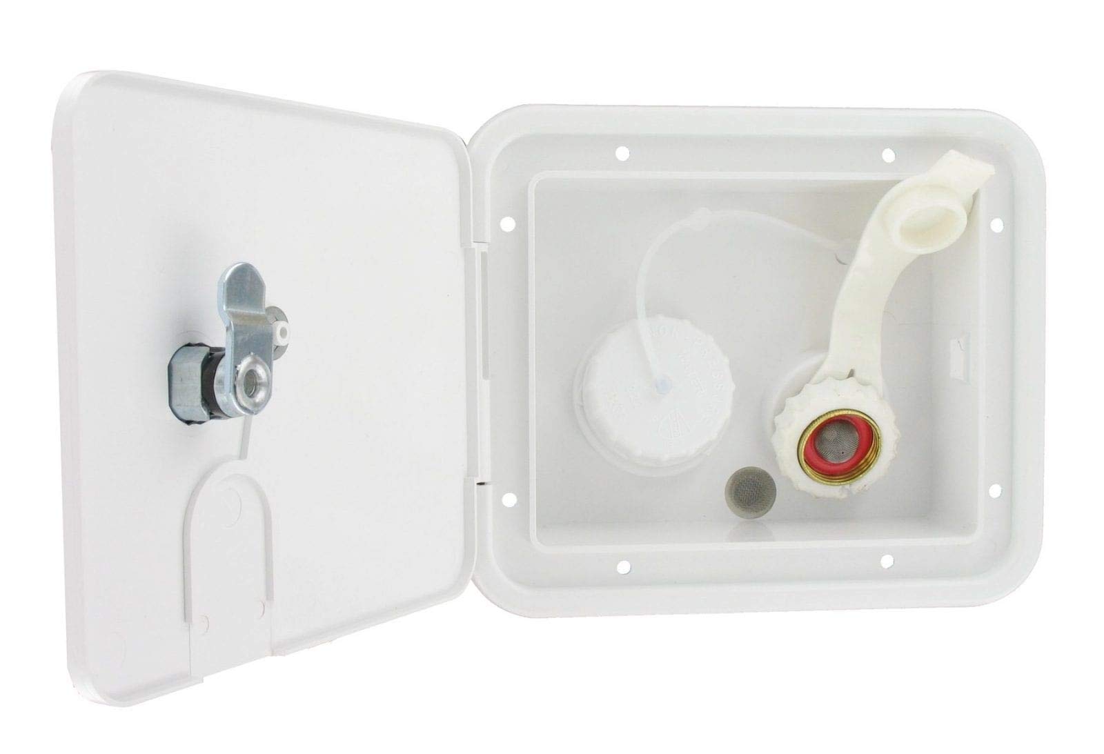 Valterra White Gravity/City Water Hatch Fill Dish Lock Keys Rv Trailer