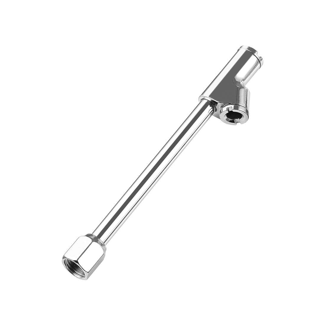 Czc Auto Heavy Duty Inflatable Air Chuck, Straight On Foot Dual Head Truck Tire Chuck, 1/4 Fnpt Extension Stem Compatible With Inflator Air Pump Compressor Accessories For Truck Bus Car Motorcycle