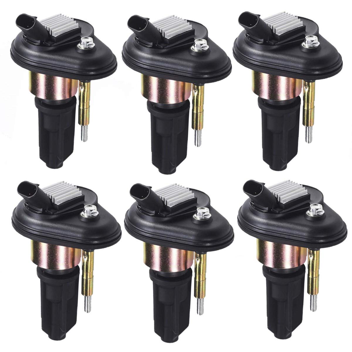 Set Of 6 Ignition Coils Pack For Chevrolet Trailblazer Gmc Envoy Buick Rainier Oldsmobile Bravada Isuzu Ascender