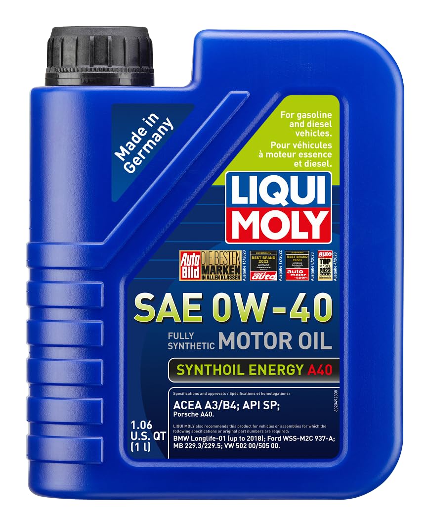 Liqui Moly Synthoil Energy A40 Sae 0W-40 | 1 L | Fully Synthetic Engine Oil | Sku: 2049
