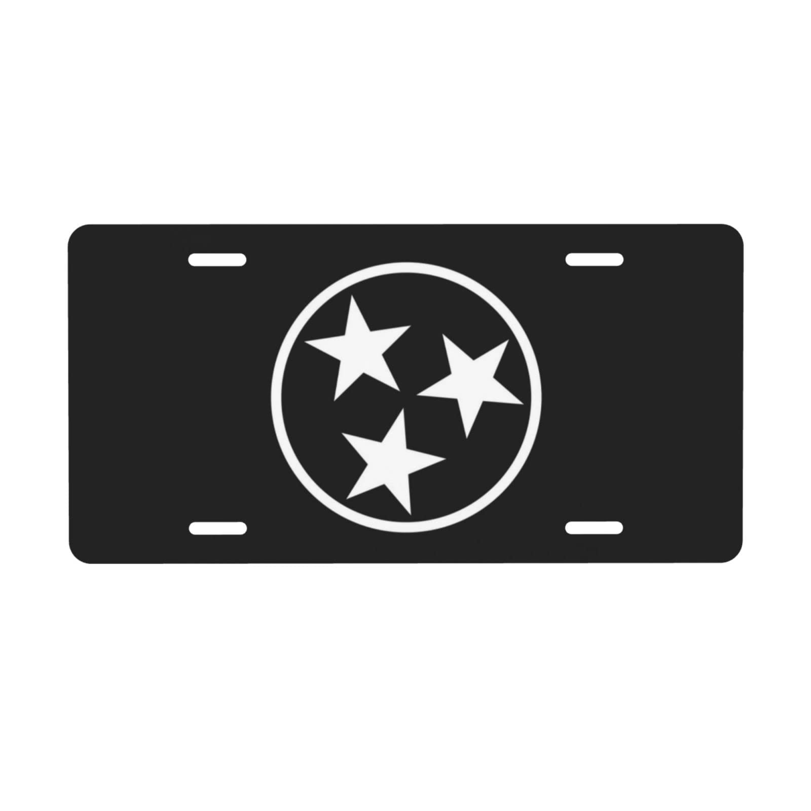 Puibun License Plate Tennessee Flag,Vintage License Plate Car Front License Plate Cover,Aluminum Novelty License Plate,Vanity Sign,Metal License Plate,6X12