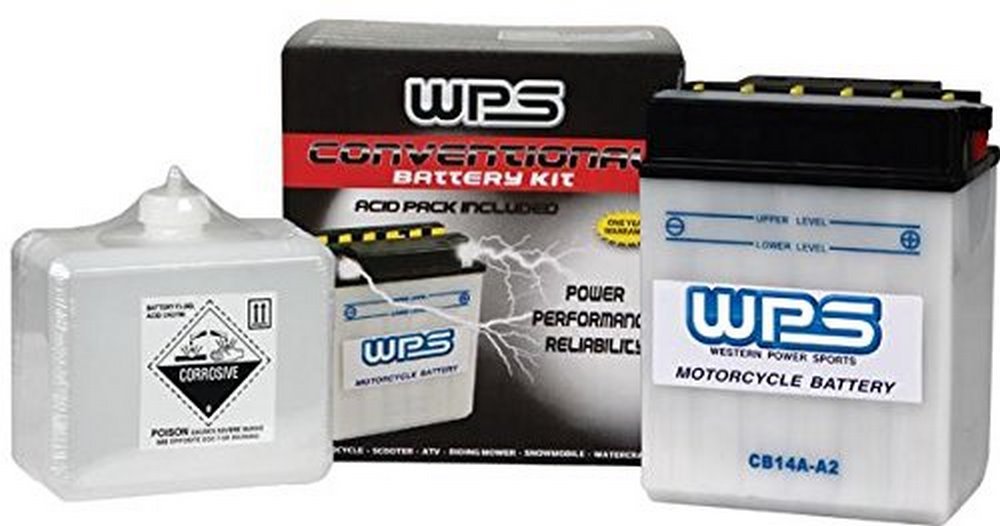 Wps Conventional 6V Standard Battery With Acid Pack 6N2A-2C Unv