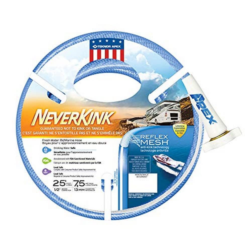 Teknor Apex 7604-25 Neverkink Rv/Marine Water Hose - 1/2 X 25'