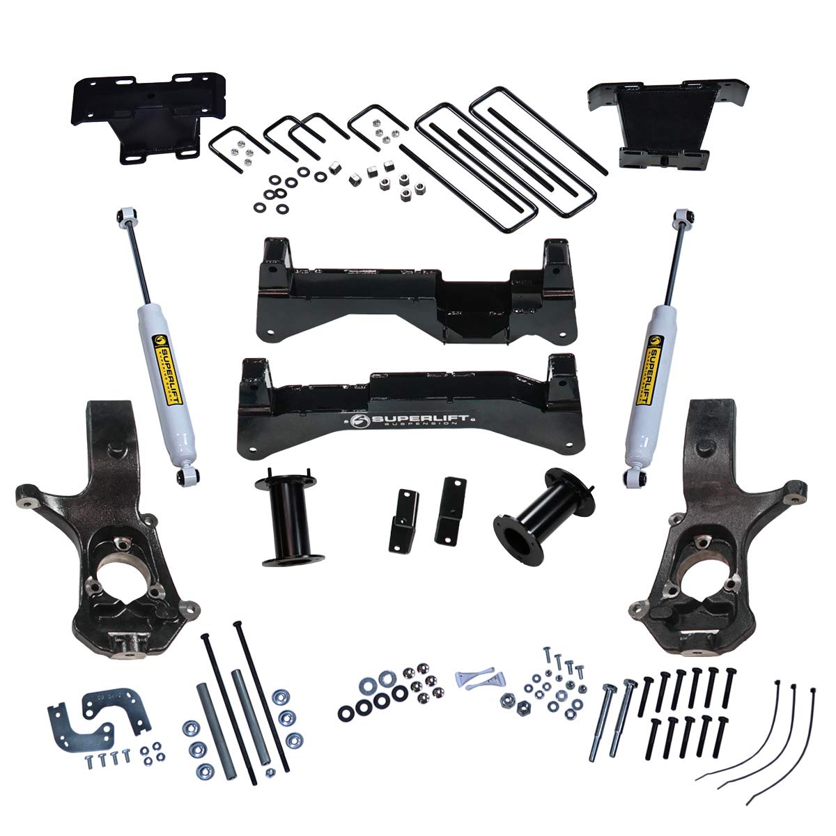 Realtruck Superlift Suspension | 3508 | Rear Component Box | One Box Of Multi Box Kit | Fits 2007-2016 Gm 1500 2Wd Cast Steel Arms; 2014-2018 Gm 1500 4Wd W/ Oe Alum. Or Stamped Steel Arms; 8' Lift Kit